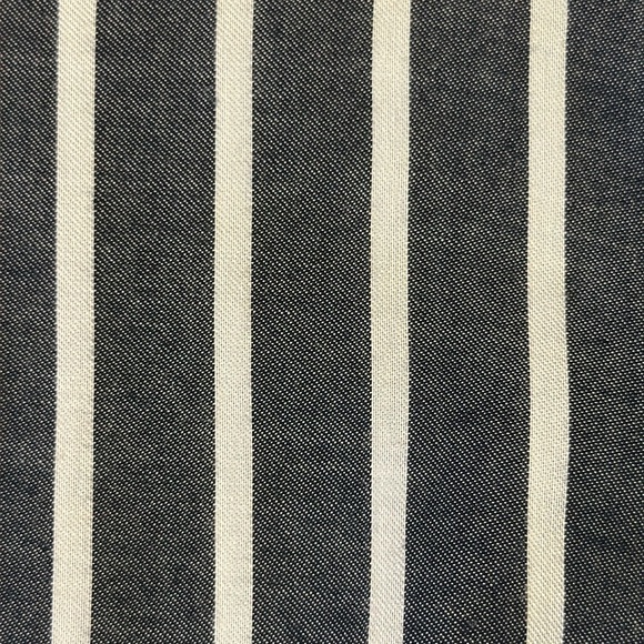 Banana Republic Striped Parker Tunic Fit Shirt Gray Button Up Long Sleeve Medium - Picture 10 of 10